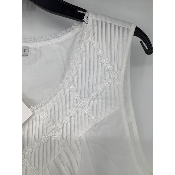 Eileen West Women's Large White Poetic Ballet Nightgown Lounging Luxury M22-18 - Picture 6 of 9